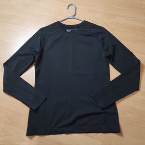Figs Long Sleeve Crew Neck Top - Black
